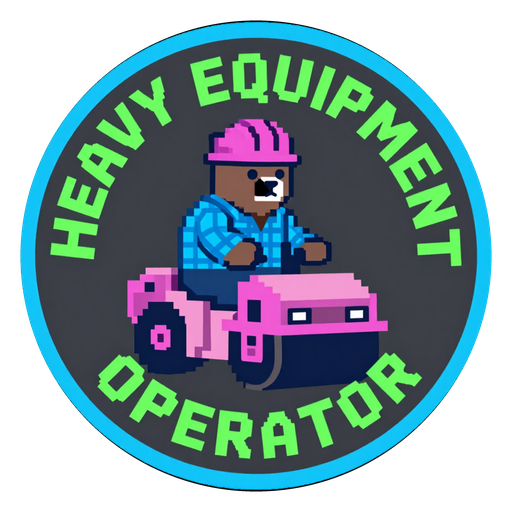 Nominated, under review Heavy Equipment Operator badge — nominated, under review
