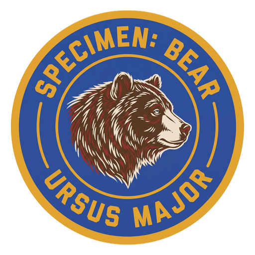 Specimen: Bear badge