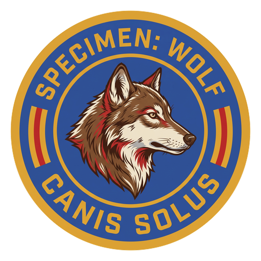 Specimen: Wolf badge